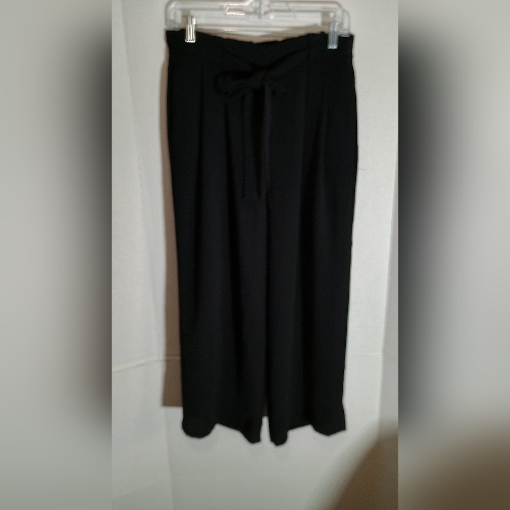 Zara Basic Collection Elegant Black Women's Wide Leg Pants Size Medium